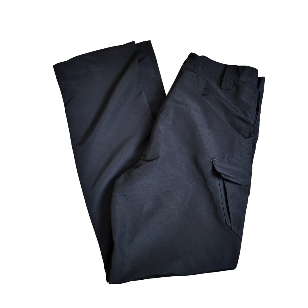 Men's Flex Waist 40 Inseam 34‎ Lightweight Rip Stop Tactical Cargo Pants Black